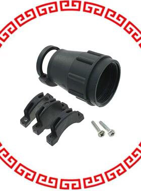 TR20ASR1N CONN BACKSHELL W/CLAMP SZ 20 BLK