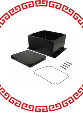 AN-2810-AB BOX ALUM BLACK 6.25