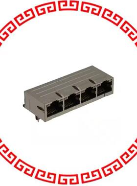 08B0-1X4T-36-F CONN MAGJACK 4PORT 100 BASE-T