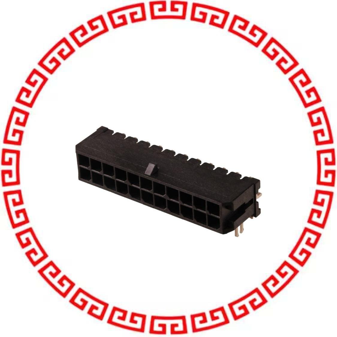 430452208 MICROFIT 3.0 RA HDR/CLIP DR 30AU