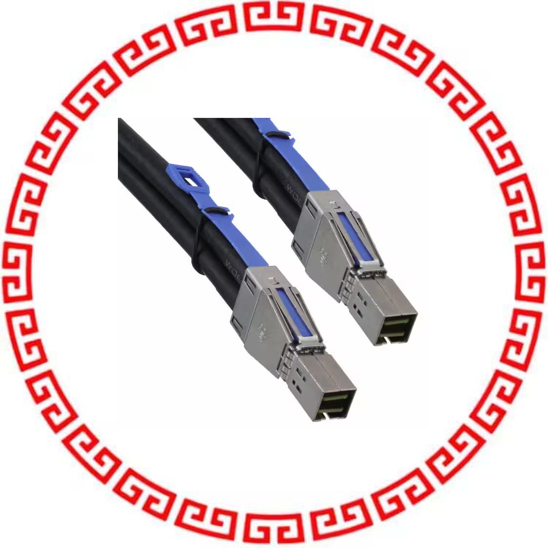 10117949-5060HLF MINI-SAS HD ASY 4X4 12G 24AWG 6M