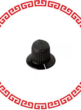 8072-F KNOB KNURLED W/SKRT 0.250 PLAST