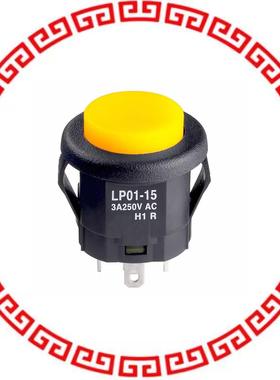 LP0115CMKW015DB SWITCH PUSHBUTTON SPDT 3A 125V
