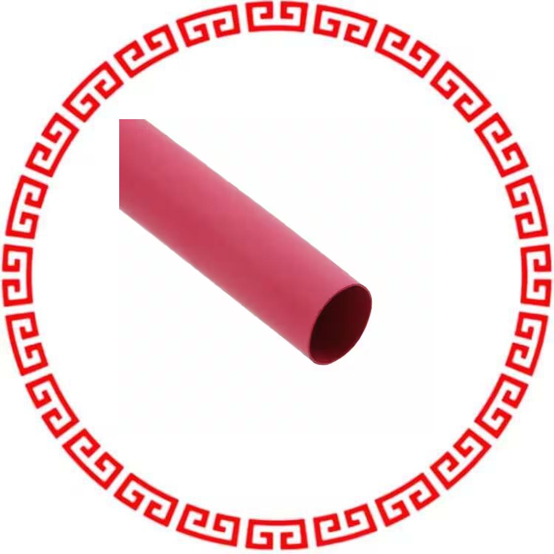 F2211/2 RD105 HEAT SHRINK TUBE 1/2 RED 4'