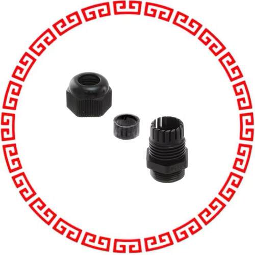 CG-PG21-2-BK CABLE GLAND 13-18MM PG21 NYLON