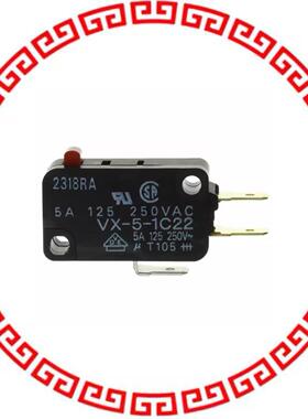 VX-5-1C22 SWITCH SNAP ACTION SPDT 5A 125V