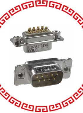 163A11269X CONN DSUB PLUG 9POS STR SLDR CUP