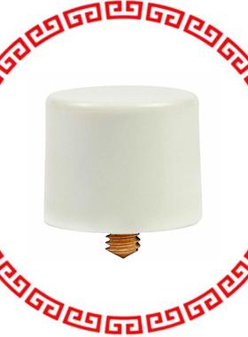 AT407B CAP PUSHBUTTON ROUND WHITE