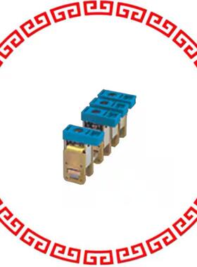 424013 TERM BLK BUS BAR 1POS 14.3MM BLU