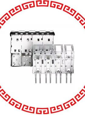 2007093-1 CONN SFP+ CAGE 1X4 W/ LIGHTPIPES