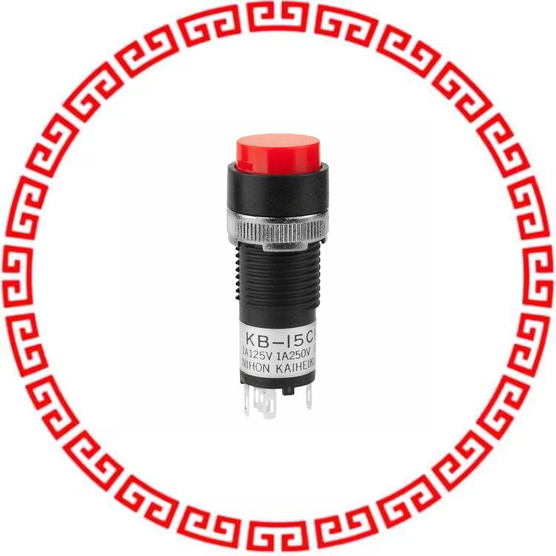 KB15CKW01-5C-CC SWITCH PUSHBUTTON SPDT 1A 125V