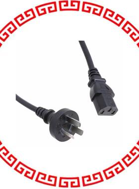 390002-01 CORD 3COND BLK M/F ARGN 2.5M