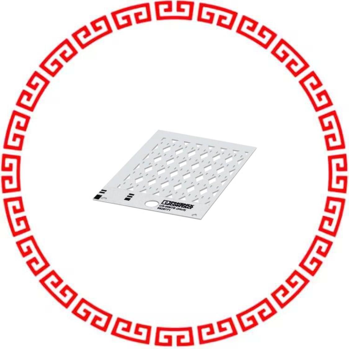 828771 CABLE MARKER CARD WHITE UNLABEL