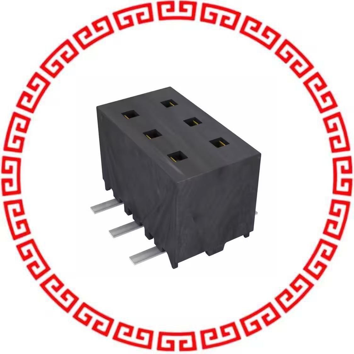 MMS-103-02-L-DV CONN RCPT 2MM 6POS DL VERT SMD