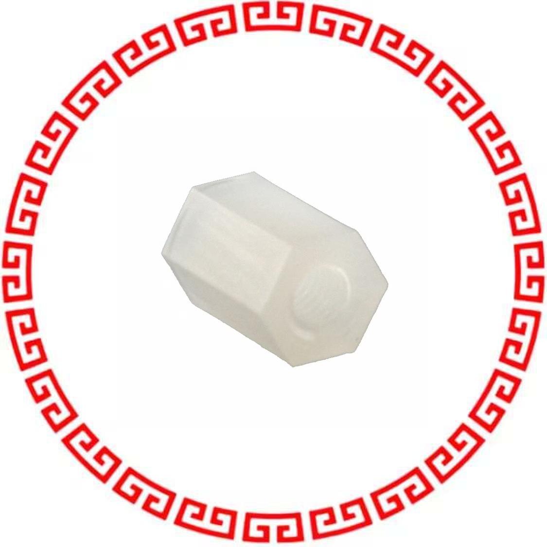 R30-1610800 HEX STANDOFF M3X0.5 NYLON 8MM