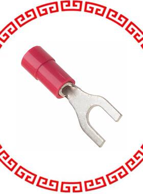 191440003 CONN SPADE TERM 18-22AWG #8 RED