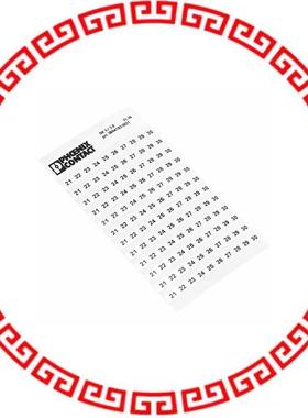 0804183:0021 ADHESIVE MARKER CARD 21-30