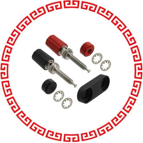 2440-0 BIND POST MINI DBL BASE TIN BLK