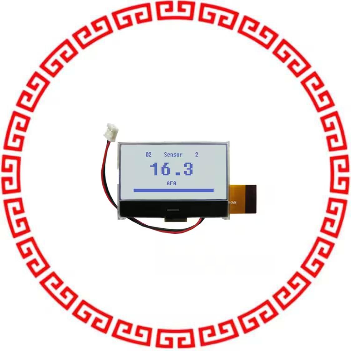 NHD-C12864KGZ-FSW-GBW LCD CHIP ON GLASS 128X64 TRANSFL