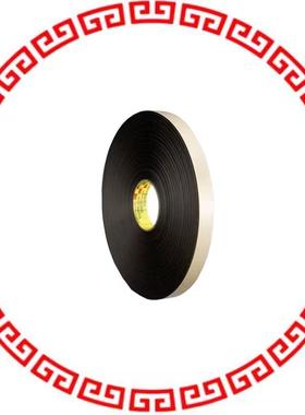 4492B-1/2X72YD TAPE DBL COATED BLK 1/2X 72YDS