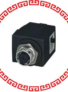 1414397 CONN SOCKET 4POS R/A M12 T/H