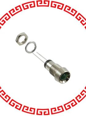 MPR5GD PNL MNT W/ WIRE 568NM 25MCD GRN