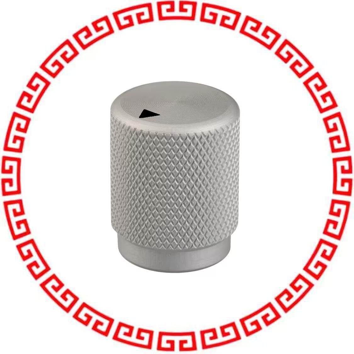 OEJA-50-3-6 KNOB KNURLED 0.125 METAL