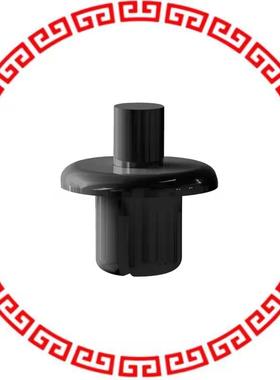 RP100B BLACK NYLON PUSH-RIVET,3.1 MM HO