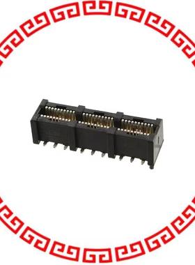 6651712-1 CONN EDGE DUAL FEMALE 6POS GOLD