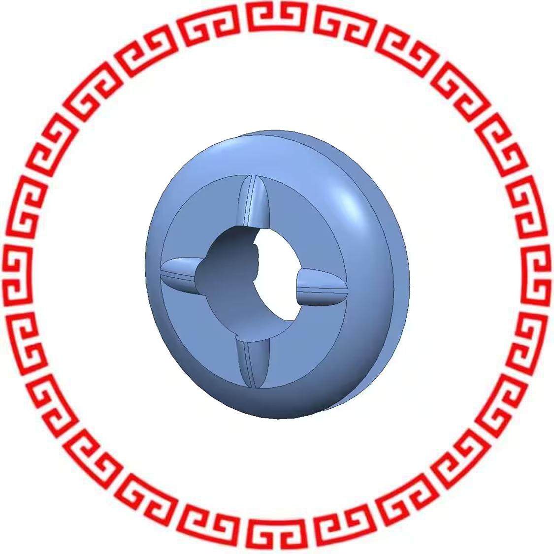 G-427-C6050 SCREW GROMMET THRMPL BLK