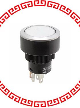 YB215CWCPW01-6F-JS SWITCH PUSHBUTTON SPDT 3A 125