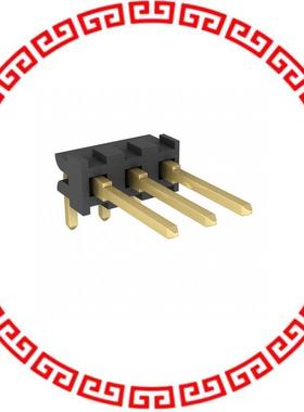 87233-3 CONN HEADER RT/A .100 3POS 15AU