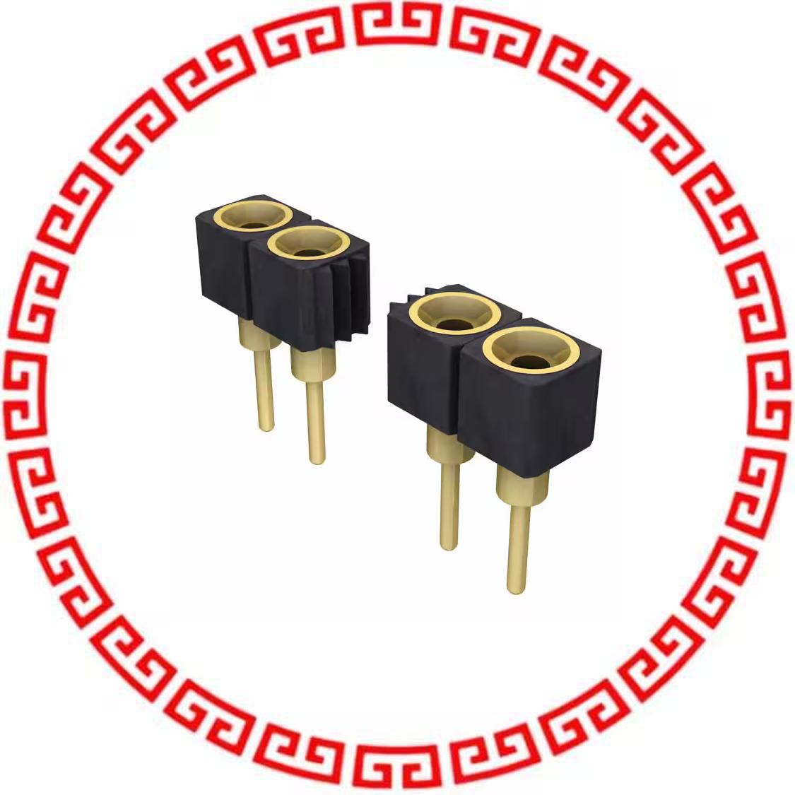 SS-107-G-2 CONN RCPT .100 7POS GOLD T/H