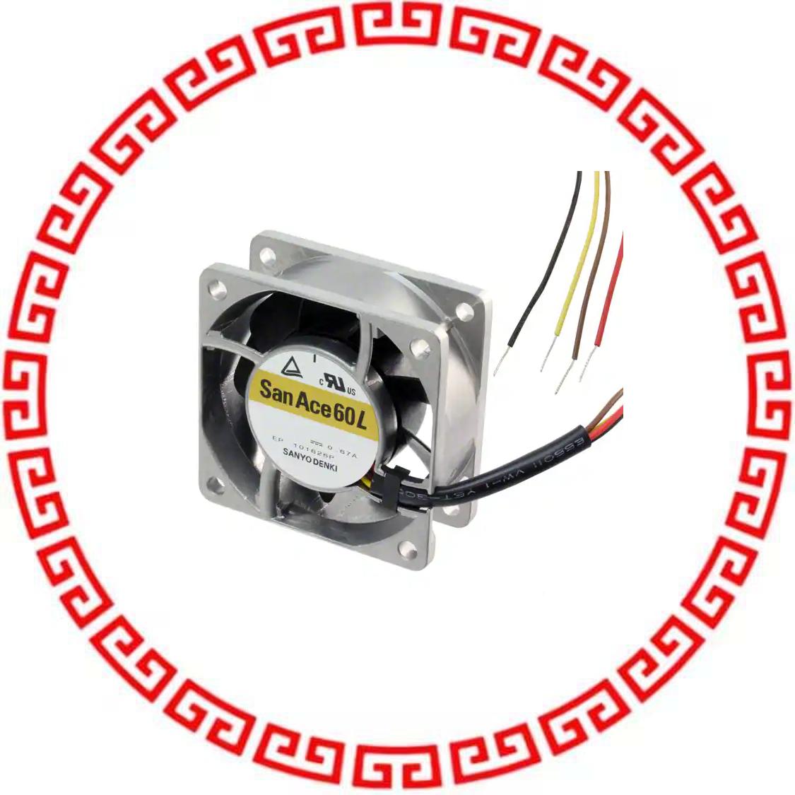 9LG0612P4J001 FAN 60X25MM 12VDC RBLS TACH,PWM