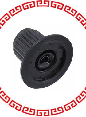 11K5015-JCNB KNOB KNURLED W/SKRT 0.125 PLAST