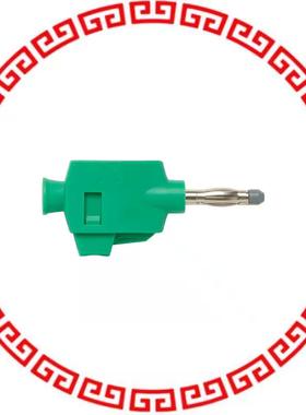 73090-5 CONN BANANA PLUG SLDRLES GRN