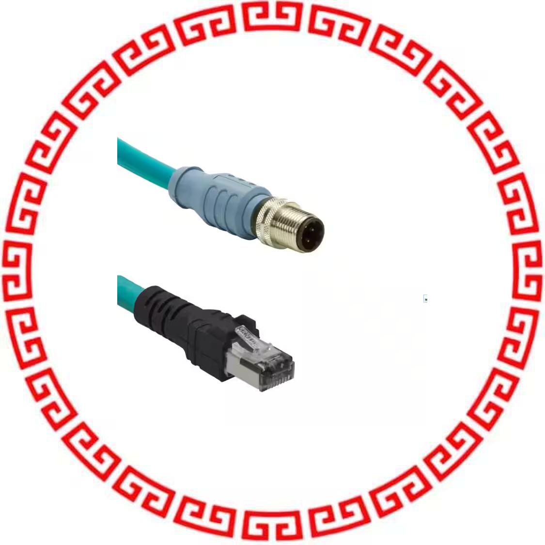 ICD14T1NTL4M INDUSTRIALNET CORDSET - M12 MALE