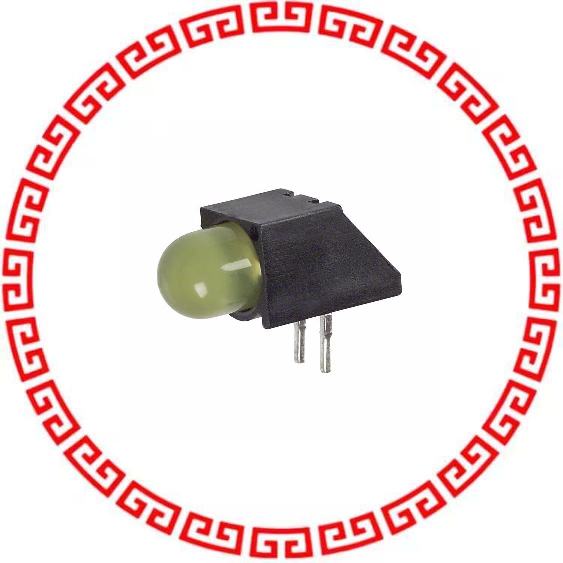 5501207F LED 5MM RT ANG LOW CUR YEL PCMNT