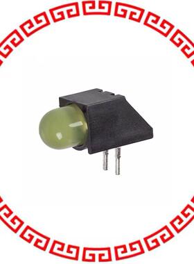 5501207F LED 5MM RT ANG LOW CUR YEL PCMNT