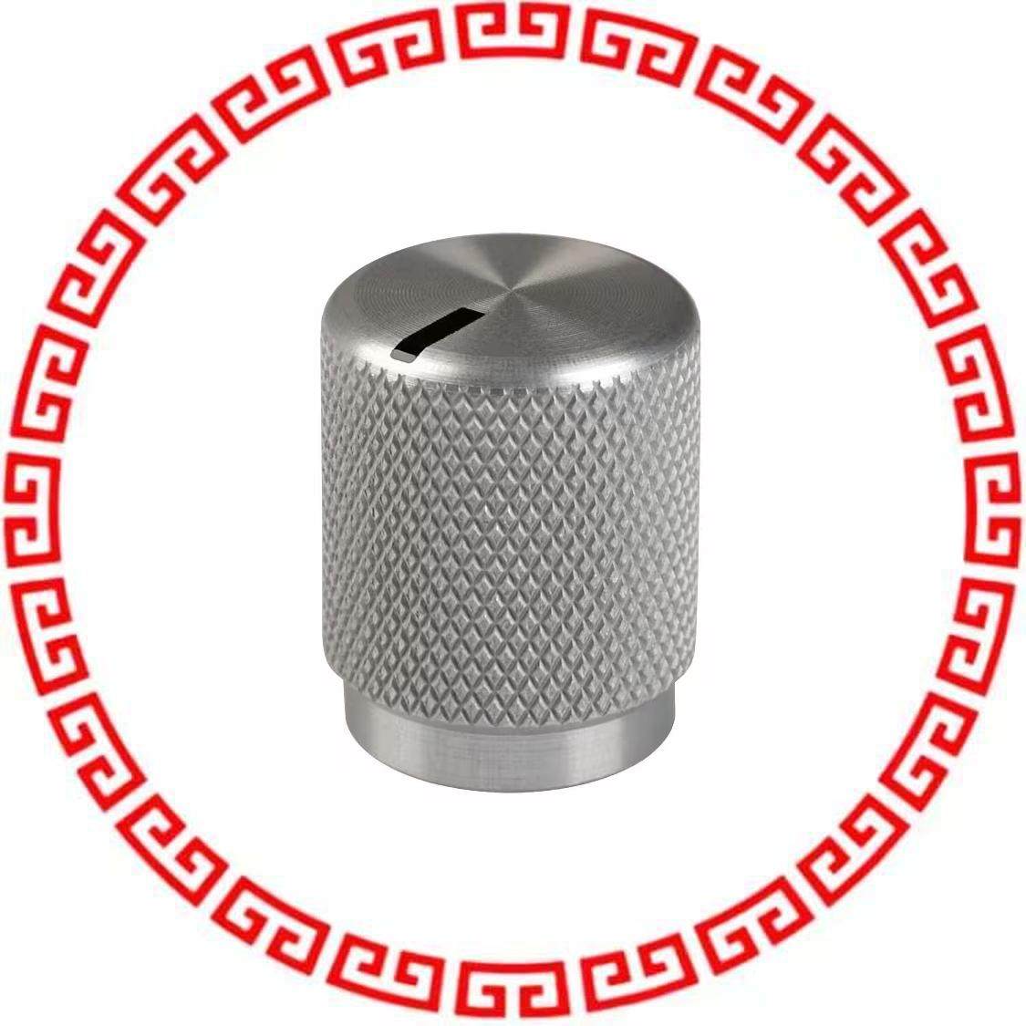 OEJL-50-3-6 KNOB KNURLED 0.125 METAL