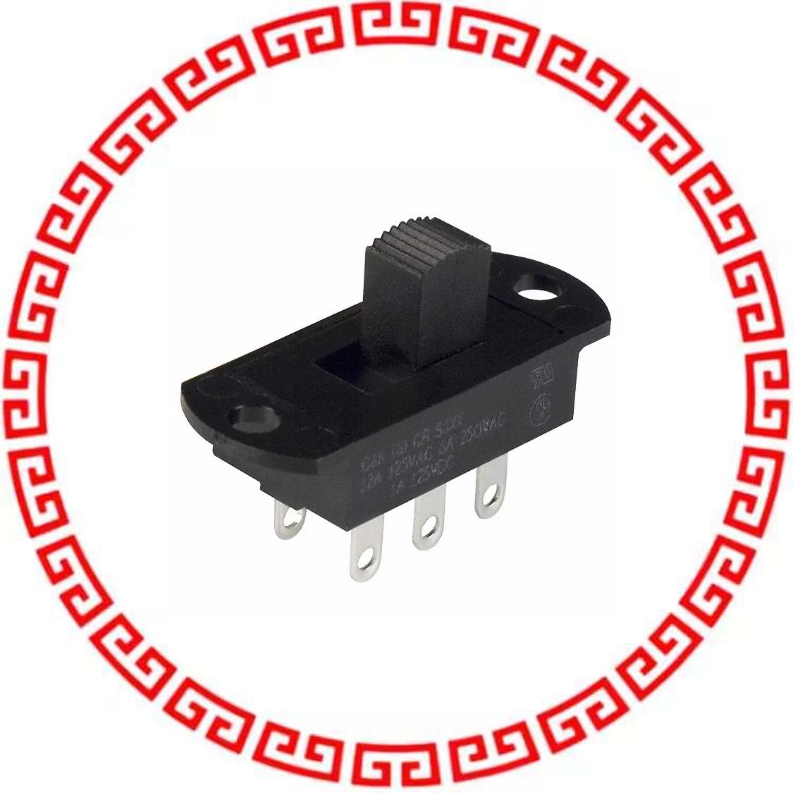 S602031SS03Q SWITCH SLIDE DPDT 12A 125V