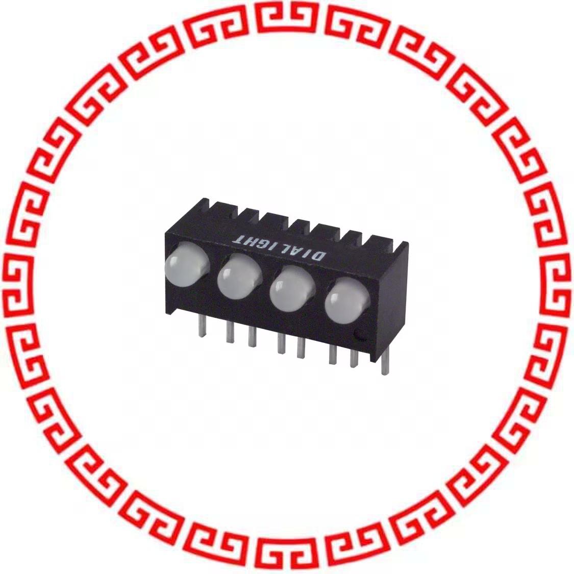 5513007004F LED 3MM QUAD RED/GRN BICLR PCMNT