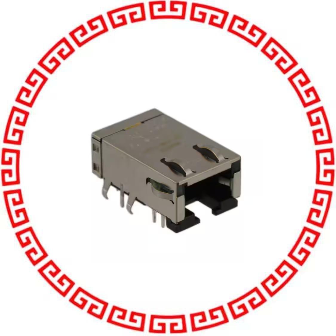 L8BE-1G1T-BFH CONN MAGJACK 1PORT 10GBASE-T PCB