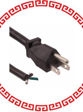 800-1401-2-SJT0-BL-00050 CORD PWR MALE TO OPEN END .5M