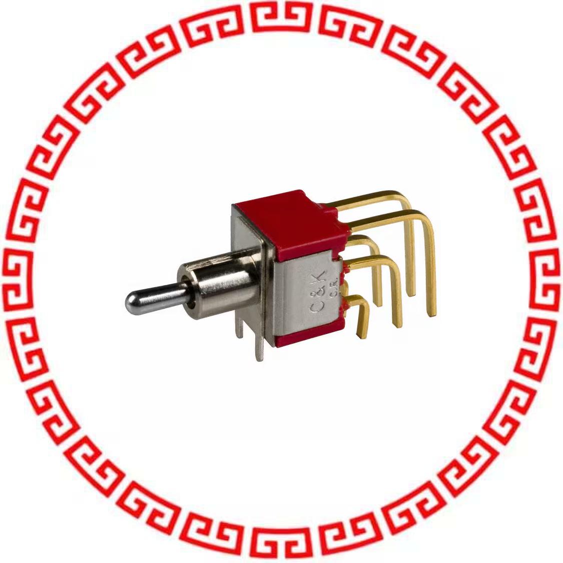 7201MD9AV2BE SWITCH TOGGLE DPDT 0.4VA 20V
