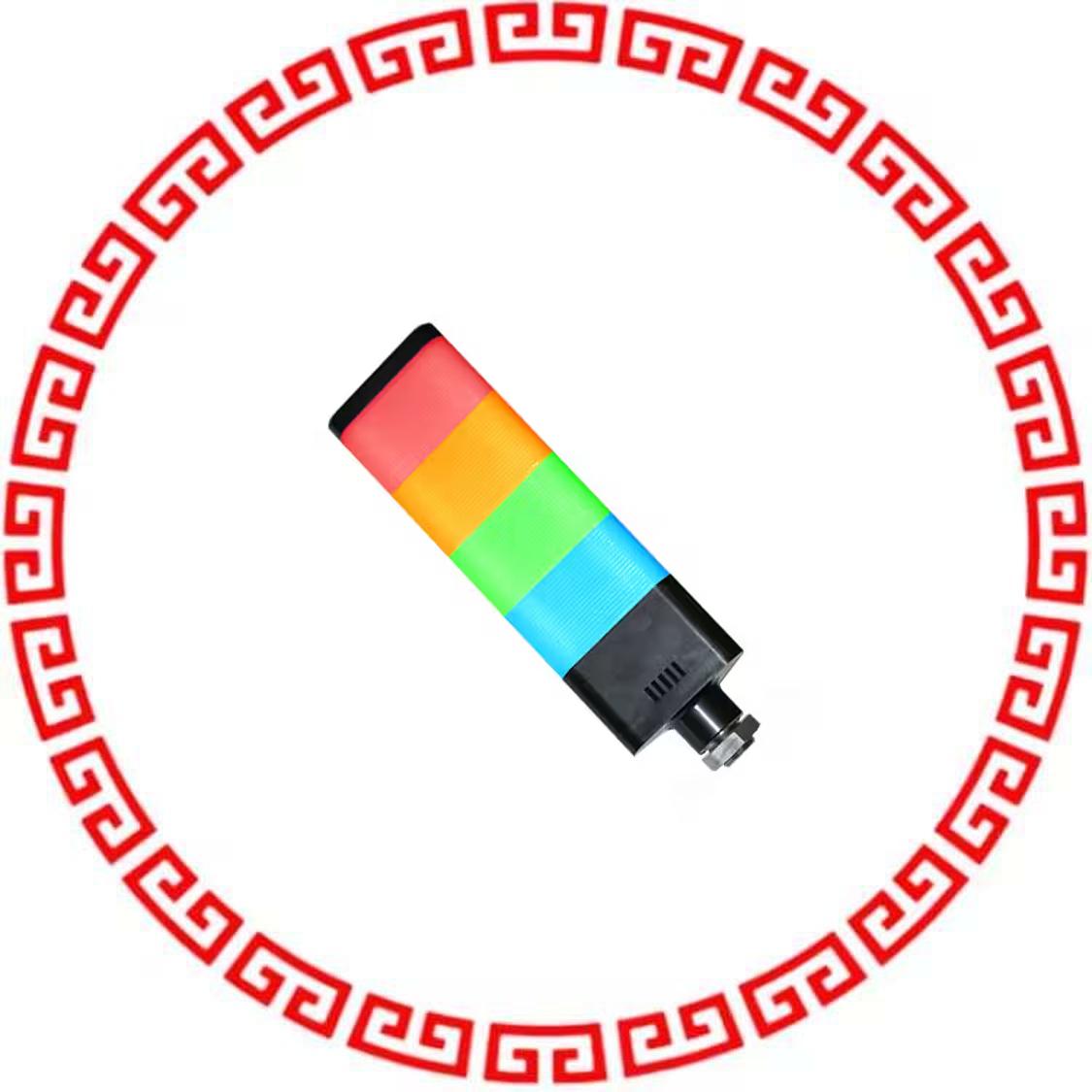 JT028-RYGB-CD COMPLETE UNIT BL/GN/RD/YL 4STACK