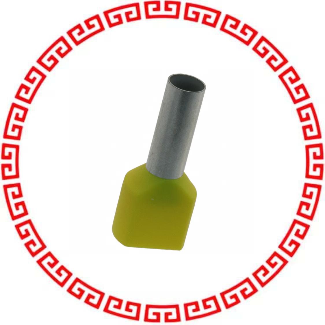 3201013 CONN FERRULE 2WIRE 10AWG YELLOW