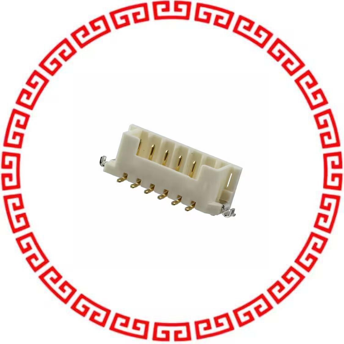 DF3E-6P-2V(50) CONN HEADER 6POS 2MM VERT GOLD