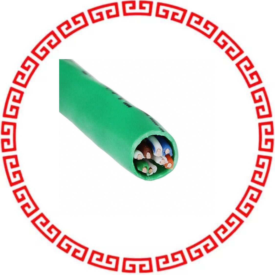 7133806 CABLE CAT6 8COND 23AWG GRN 1000'