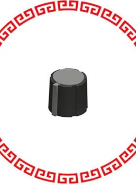 8572 KNOB SERRATED 0.253 POLYPRO